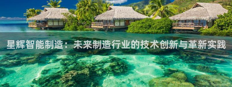 天辰娱乐小姐:星辉智能制造:未来制造行业的技术创新与革新实践