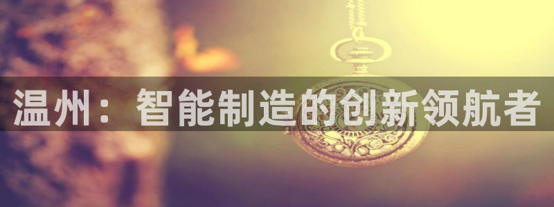 天辰娱乐测试:温州:智能制造的创新领航者